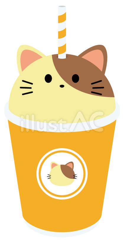 カップジュース ねこ