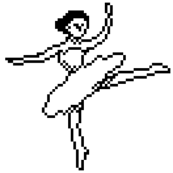 バレリーナ バレリーナ,バレエ,ダンス,踊る,女の子,レオタード,スカート,回る,くるくる,かわいいのイラスト素材