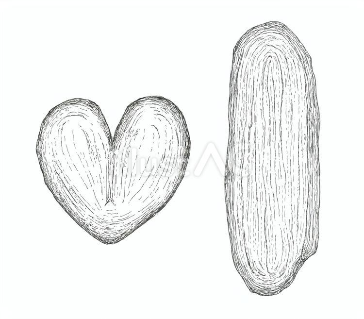 パイ菓子をイメージした手描きイラスト パイ,複数,焼き菓子のイラスト素材