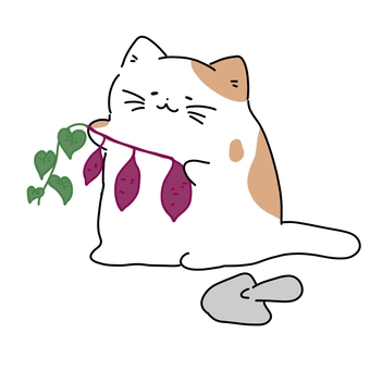 猫とサツマイモ