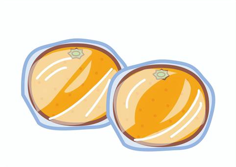 ラップで包んだみかん みかん,丸ごと,保存,ラップ,包む,果物のイラスト素材