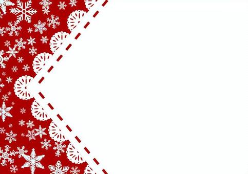 クリスマスフレーム フレーム,枠,メモ,メモ帳,用紙,白紙,白,赤,メッセージ,カードのイラスト素材