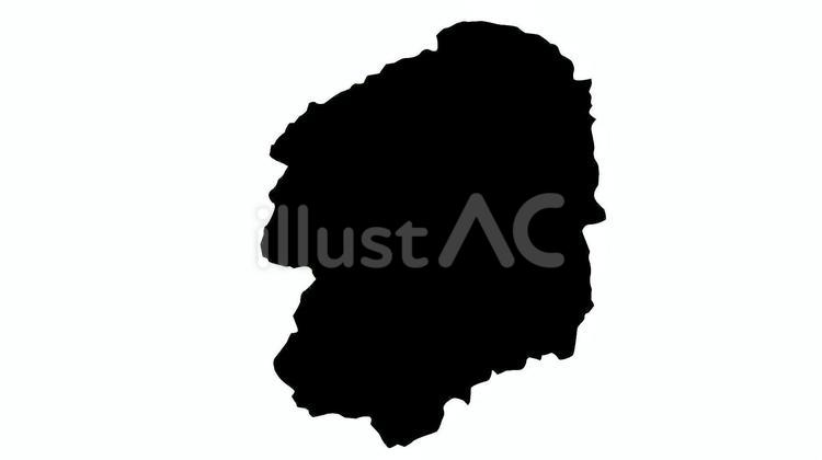 栃木県地図のシルエット 栃木県,シルエット,栃木のイラスト素材