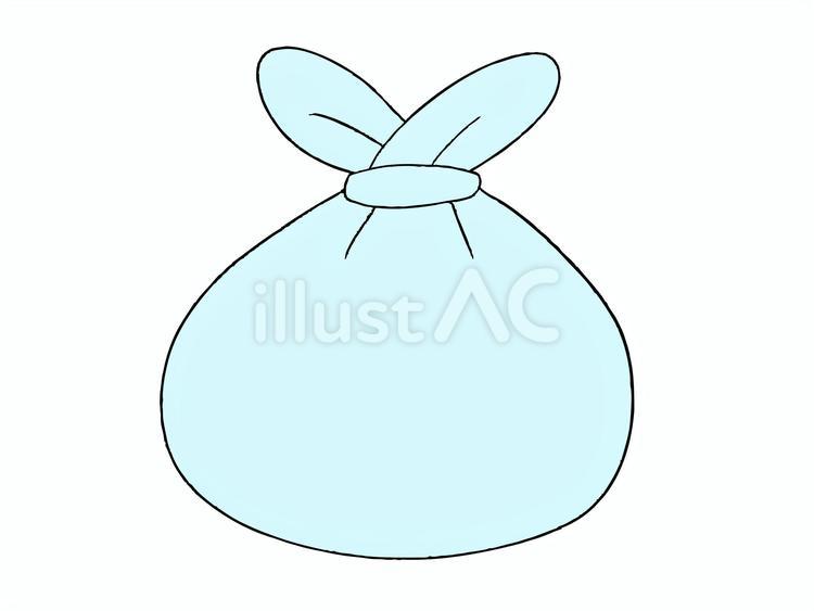 袋の口を縛ったゴミ袋 ゴミ袋,ゴミ,ポリ袋のイラスト素材