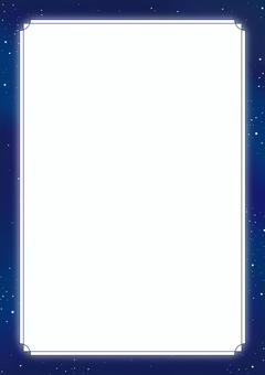 星空背景2 フレームあり 星空,フレーム,チラシ,pop,ポスター,背景,広告,sns,web,おしゃれのイラスト素材