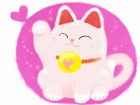 Illustration, lucky cat, cat, lucky goods, 