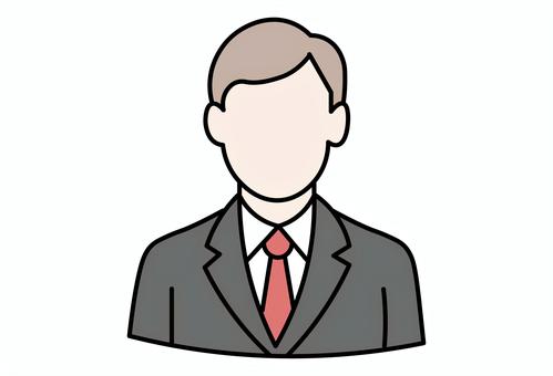 スーツを着たビジネスマンの人物アイコン スーツを着たビジネスマンの人物アイコン ビジネスマン,男性,スーツ,仕事,社会人,会社員,オフィス,人物,キャリア,ビジネスのイラスト素材