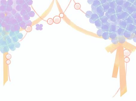 紫陽花飾り