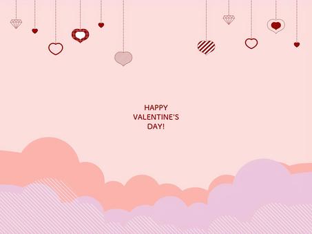 Fashionable Valentine's Day background material, , JPG, PNG and AI