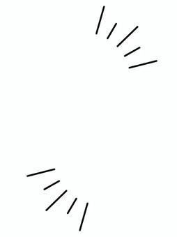 上下に集中線のある縦書きフレーム 上下に集中線のある縦書きフレーム 集中線,線,強調,セリフ,漫画,縦書き,ベクターのイラスト素材