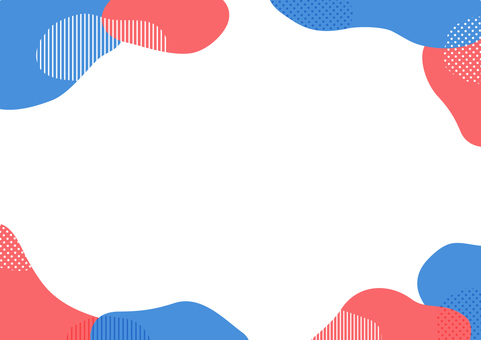 Red and blue fluid shape frame, JPG, PNG and EPS Red and blue fluid shape frame, frame, fluid shape, red, JPG, PNG and EPS