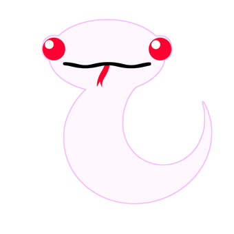 かわいい白蛇イラスト 無料イラストなら イラストac