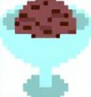 Illustration, dot picture, ice cream, simple, 