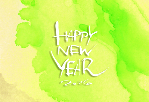 令和8年2026午馬年賀状8 2026,happy,new,year,手書き,年始,年賀状,筆文字,毛筆,おしゃれのイラスト素材