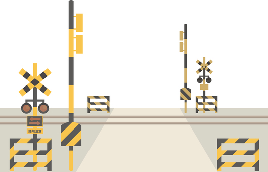 鉄道信号機 鉄道信号機,鉄道,信号機,遮断機,交通のイラスト素材