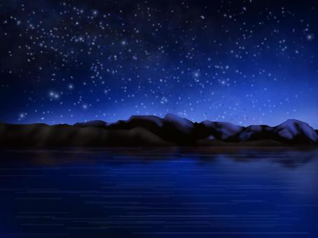 Illustration, night sky, starry sky, background, 