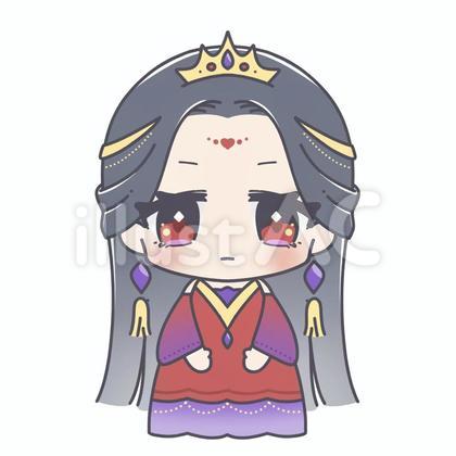 ちびキャラ_エキゾチックなお姫様1