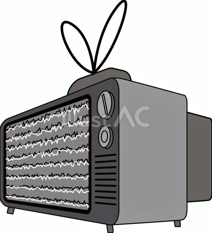 ブラウン管　昔　　 ブラウン管,昔,テレビのイラスト素材