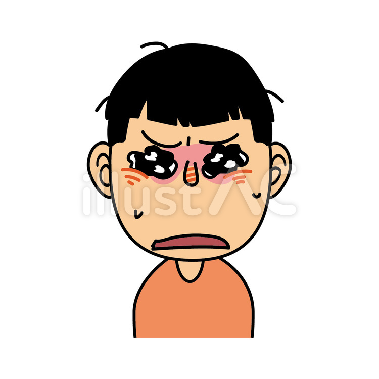 男の子_Fうるうるした表情 男の子,泣き,感情のイラスト素材
