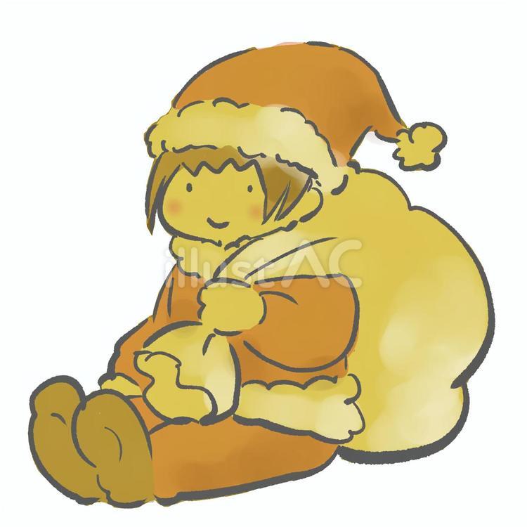 サンタの男の子 サンタクロース,サンタ,クリスマスのイラスト素材