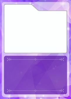 トレーディングカード5　パープル トレカ,フレーム,テンプレート,トレカ枠,カードゲーム枠,カードテンプレート,トレーディングカード,枠,紫のイラスト素材