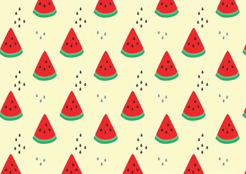 スイカのパターン背景03 夏,スイカ,背景,すいか,パターン,シームレス,壁紙,7月,8月,おしゃれのイラスト素材