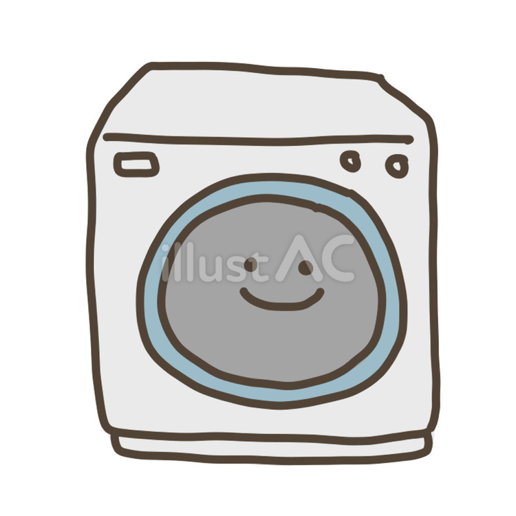 洗濯機 洗濯機,洗濯,ドラム式洗濯機のイラスト素材