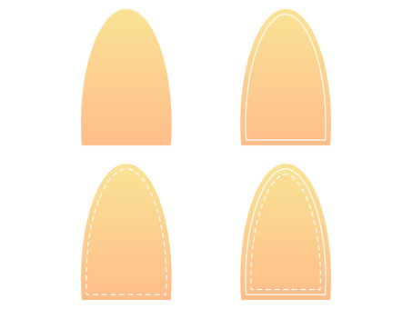 Illustration, frame, gradation, background, 