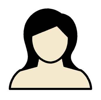女性シルエット 人,人物,イメージ,プロフィール,会員,sns,ログイン,シンプル,アイコン,女性のイラスト素材