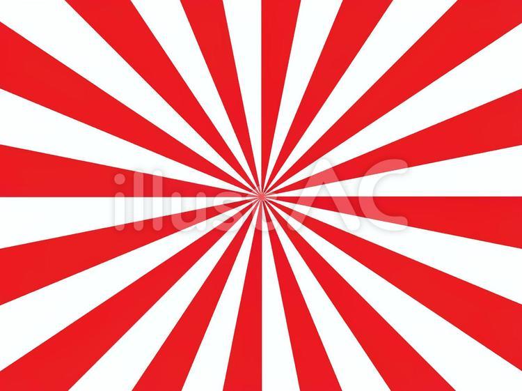 赤白の集中線背景素材 集中線,効果線,赤のイラスト素材