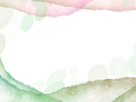 光の層シリーズ-grpk03 背景,抽象,水彩,グリーン,ピンク,桃色,抹茶色,シンプル,高級感,モダンのイラスト素材