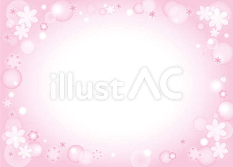 花模様背景 花,背景,フレームのイラスト素材