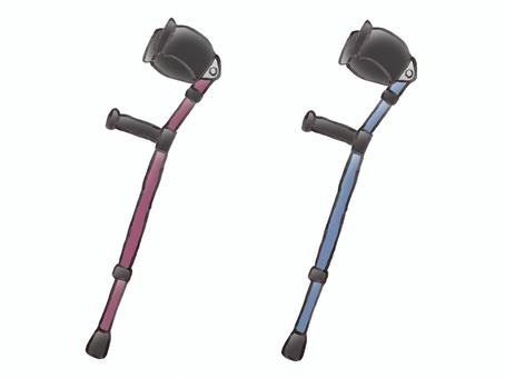 ロフストランドクラッチ ロフストランドクラッチ,杖,福祉用具,歩行,介護,福祉,道具のイラスト素材