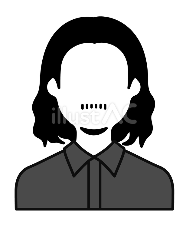 アイコン(私姿の男性7) 上半身,アイコン,シンプルのイラスト素材