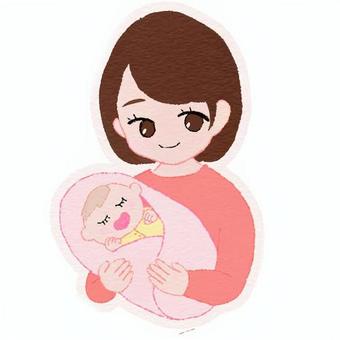 Breast new mom holding a baby, baby, baby, mama, JPG and PNG