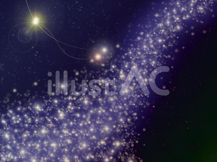 星空・流れ星４ 星,ほし,スターのイラスト素材
