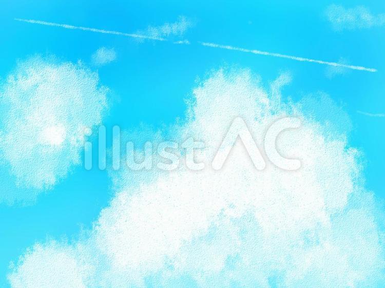 飛行機雲イラスト No 無料イラストなら イラストac