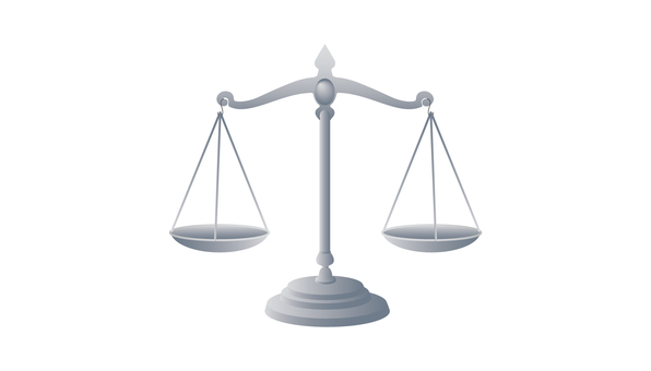 シルバーの天秤 天秤,測り,重さ,シルバー,鉄のイラスト素材