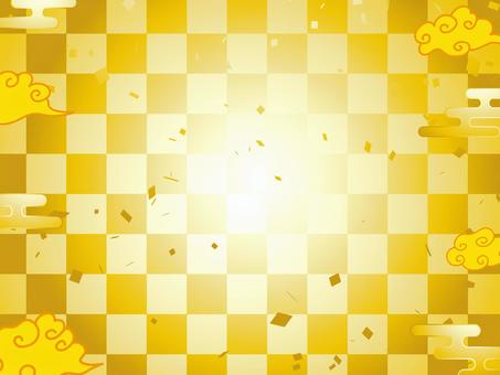 正月和風和柄年賀状 年賀状,和柄,和風のイラスト素材