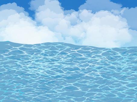海と空イラスト 無料イラストなら イラストac