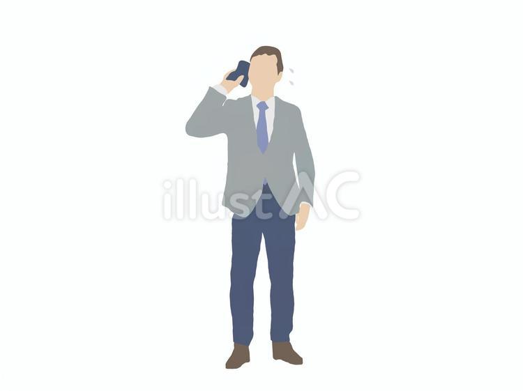 汗を拭くビジネスマン ビジネス,仕事,ビジネスマンのイラスト素材