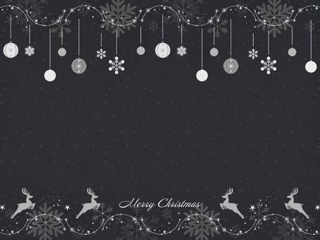 クリスマスに使えるフレーム背景51