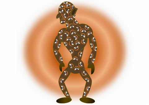 アルゴス アルゴス,ギリシャ神話,目,怪物,生き物のイラスト素材