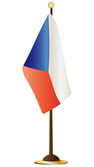チェコの卓上旗