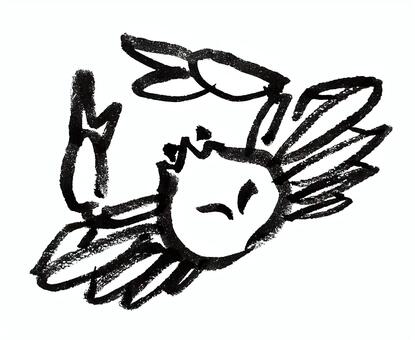 筆書きのかにのイラスト 蟹,ズワイガニ,かに,贅沢,海産物,甲殻類,海,筆,筆ペン,手描きのイラスト素材