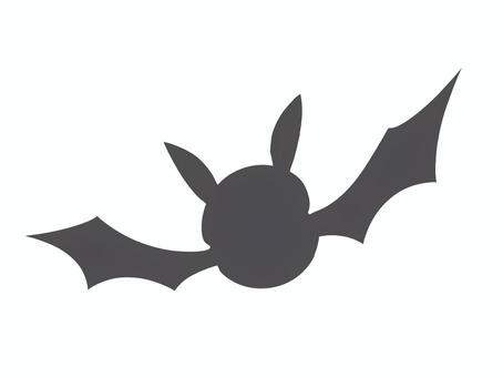 ハロウィン　黒いコウモリ　主線なし　 生き物,動物,ハロウィン,コウモリ,蝙蝠,生物,飛行,羽,翼,こうもりのイラスト素材