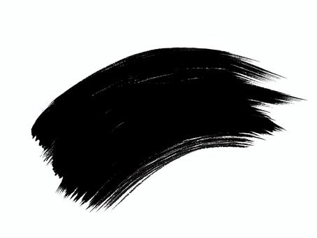 筆線はらい 太い黒線・カスレ線  筆線はらい 太い黒線・カスレ線  筆はらい,墨,習字,はらい,迫力,手書き,筆,ライン,黒,筆線のイラスト素材