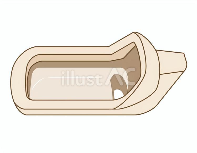 ベージュの便器 和式トイレ,和式,便器のイラスト素材