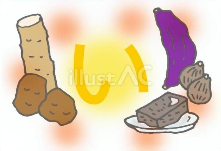 「まごわやさしい」の「い」 まごわやさしい,食材,栄養のイラスト素材