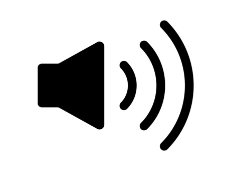 スピーカーアイコン モノクロ,単体,スピーカー,スピーカーマーク,音量マーク,音量,音量ボタン,マーク,指示,記号のイラスト素材